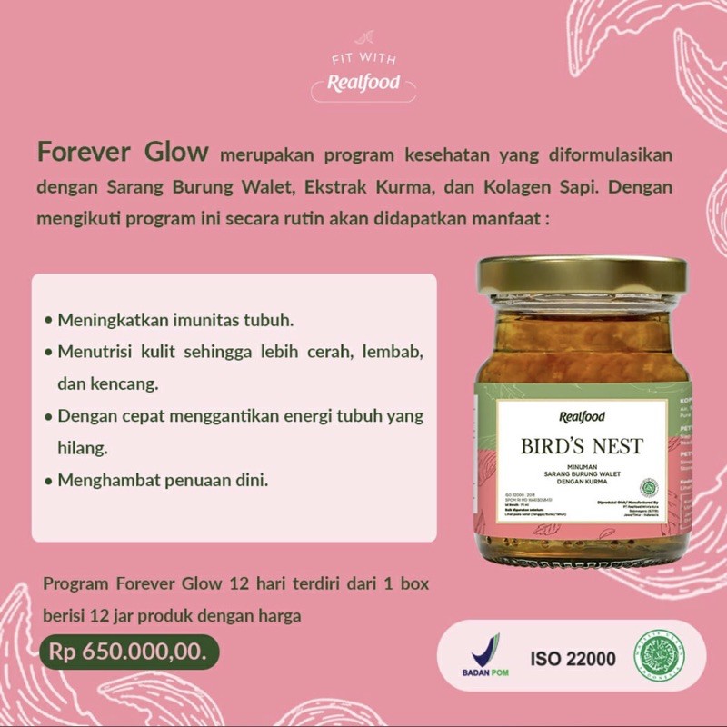 

Realfood Forever Glow isi 12