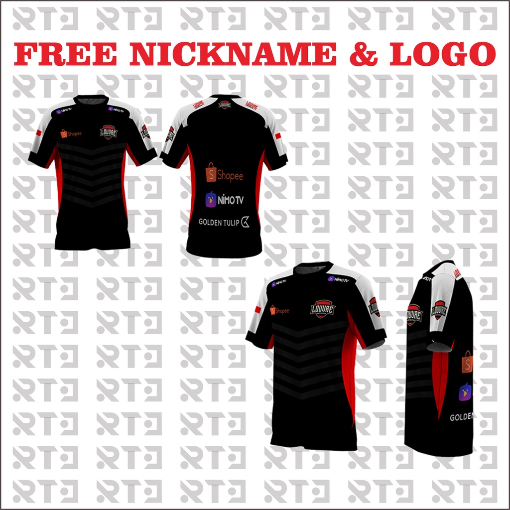 JERSEY GAME LOUVRE ESPORT 2020 FREE LOGO & NICKNAME