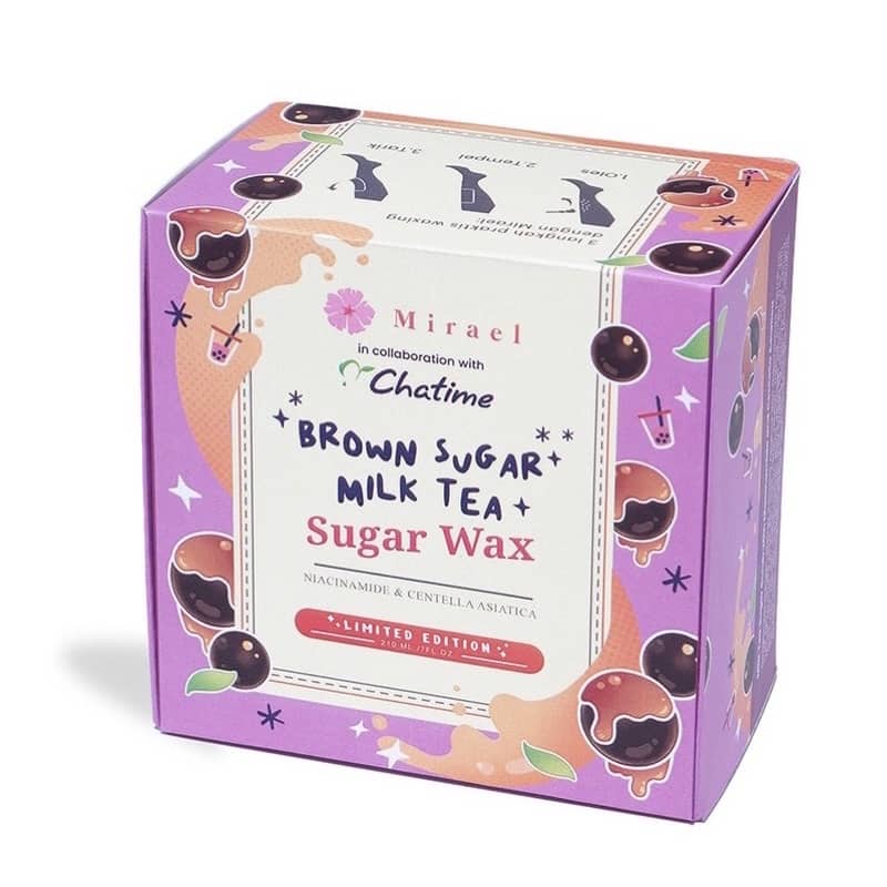 MIRAEL Sugar Waxing Kit Original BPOM | Wax | Hair Removal Penghilang / Pencabut Bulu Rambut Ketiak | MILKTEA / MILK TEA CHATIME