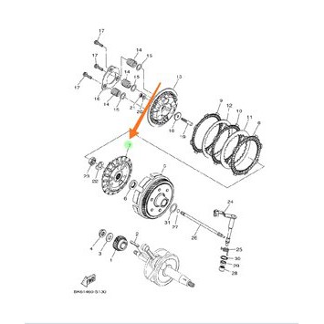 KAKI 3 DUDUKAN KAMPAS KOPLING NEW R15 VVA V3 MT15 XSR VIXION R 155 ORIGINAL BK6-E6371-00