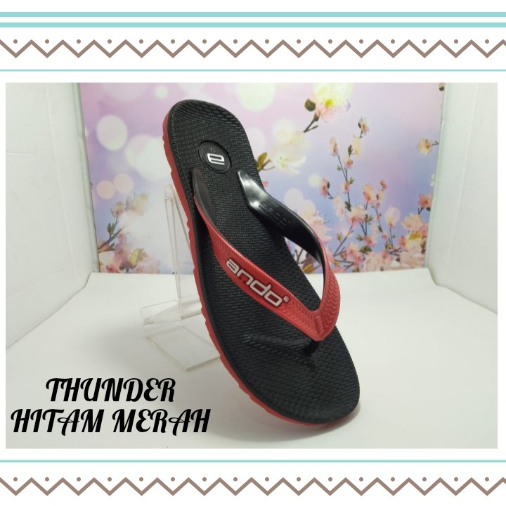 SENDAL SLIPPER PRIA DEWASA - SANDAL DISTRO PRIA ANDO THUNDER 38-42