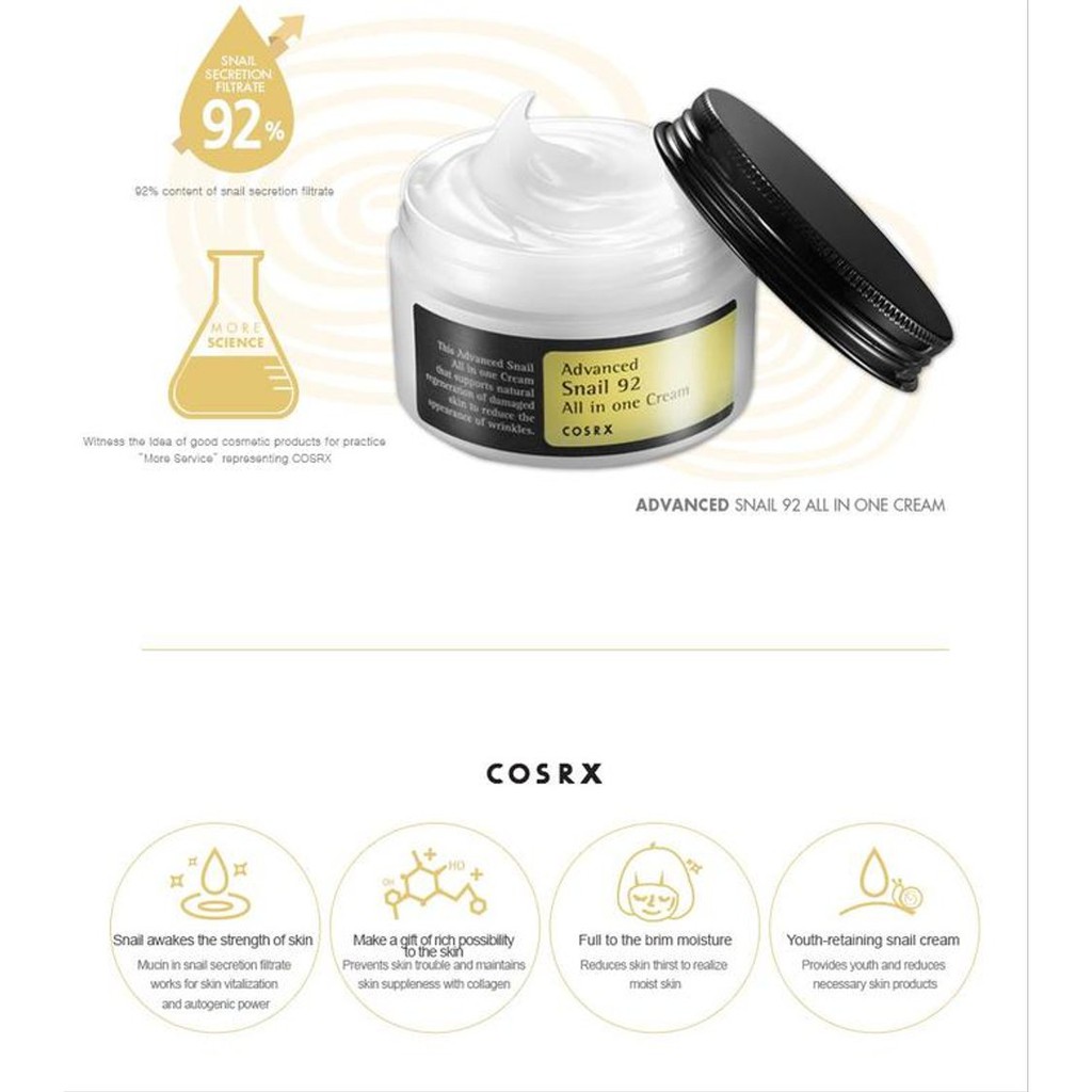 Cosrx Advance Snail 92 All In One Cream