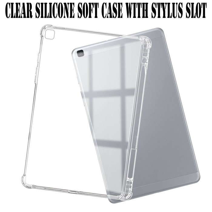 Samsung Galaxy Tab A8 2022 X205 S6 T860/ T865 S6 Lite P610/ P615 S7 S7 Plus A7 A7 Lite A8 2019 Anti Crack Silicone Case Stylus Slot