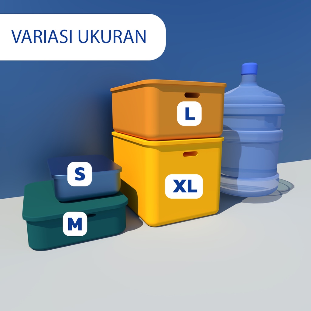 STORAGE BOX DENGAN TUTUP | KOTAK PENYIMPANAN SERBAGUNA | STORAGE BOX MULTIFUNGSI