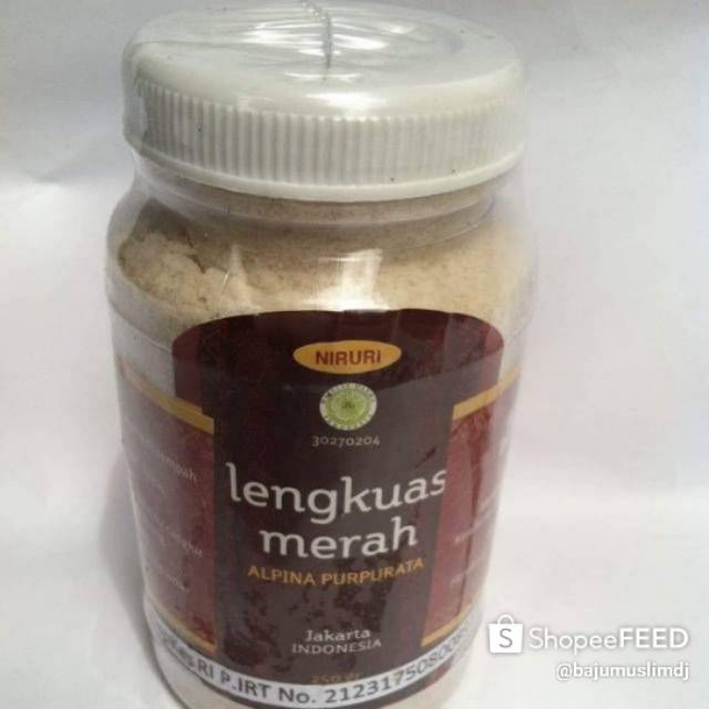 

Lengkuas merah instan niruri