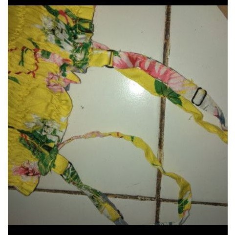sovenir bali dress karet tanggung tali bahu