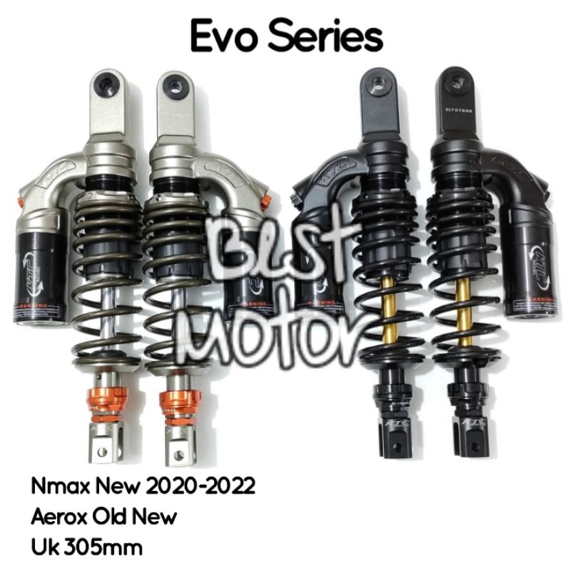 SHOCKBREAKER KTC TABUNG ATAS EVO SERIES NMAX NEW /AEROX 305MM ADJUSTABLE ORIGINAL KTC