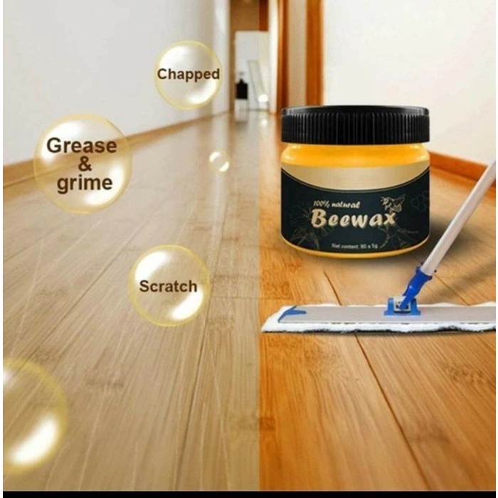 WIPECLEAN BAHAN ALAMI BEEWAX POLISH UNTUK MEMOLES KAYU ORIGINAL