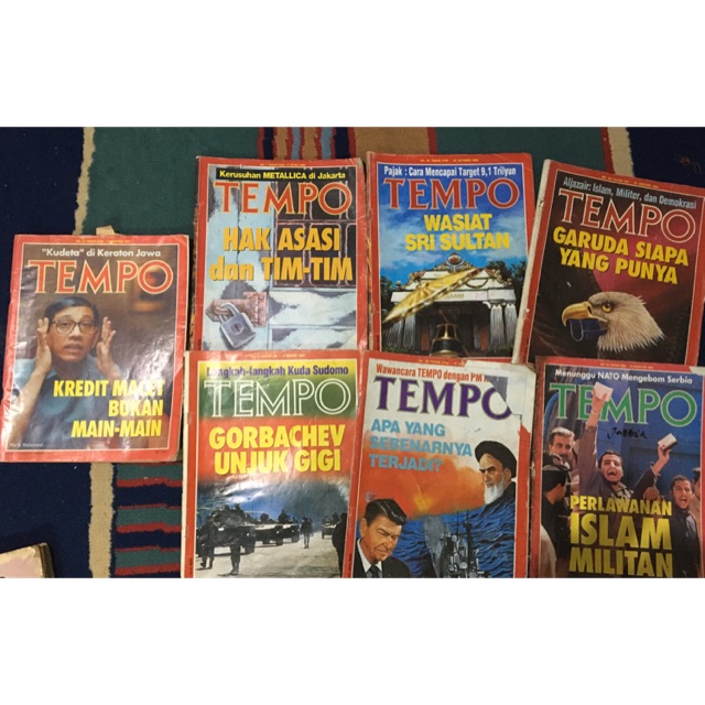 7 majalah tempo tahun 1988 - 1993