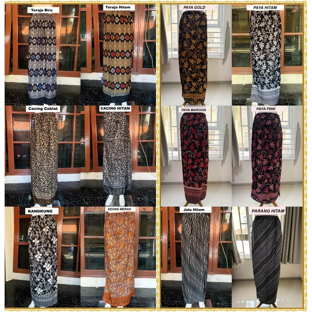 Rok Batik Katun Silk Prad Motif Mengkilat (14 motif) ROK BAWAHAN KEBAYA KONDANGAN SERAGAM