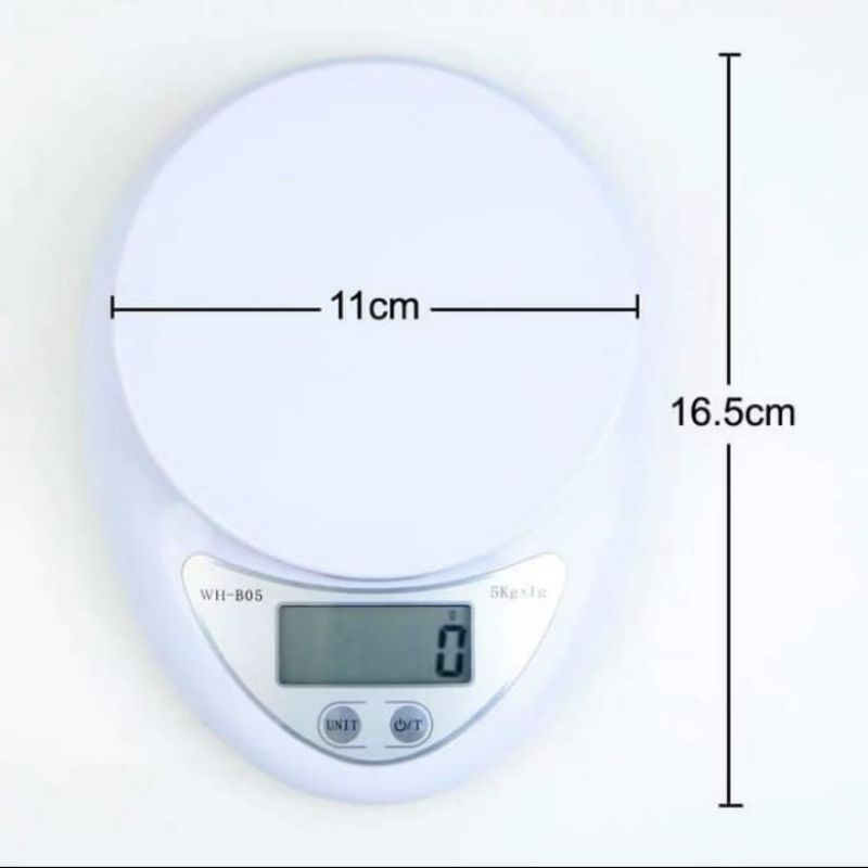[BISA COD] Timbangan Dapur Digital Mangkok CH-302 Electronic Kitchen Scale 5kg