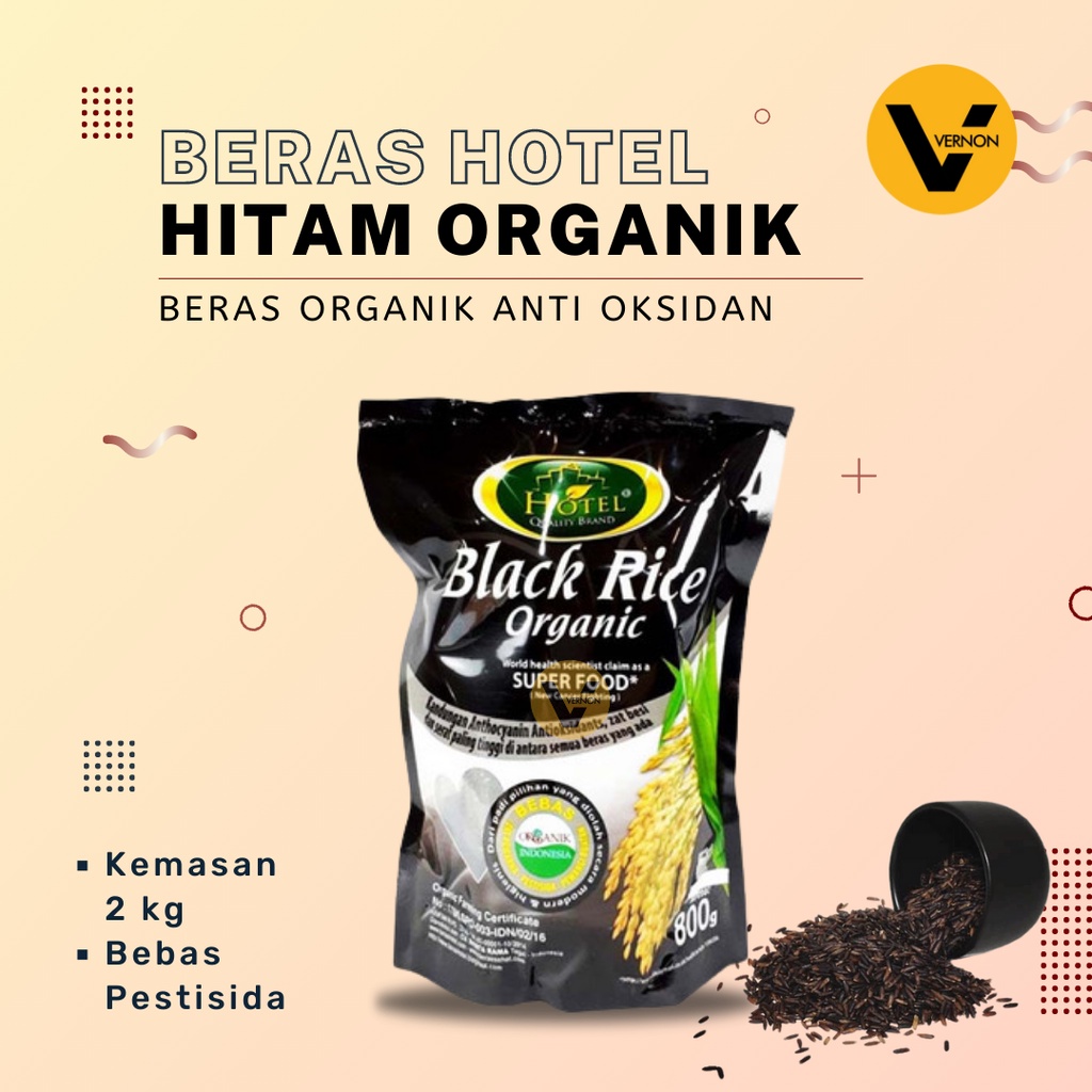 

Beras Hitam HOTEL Organik 800 GRAM Anti Kanker Tinggi Anti Oksidan