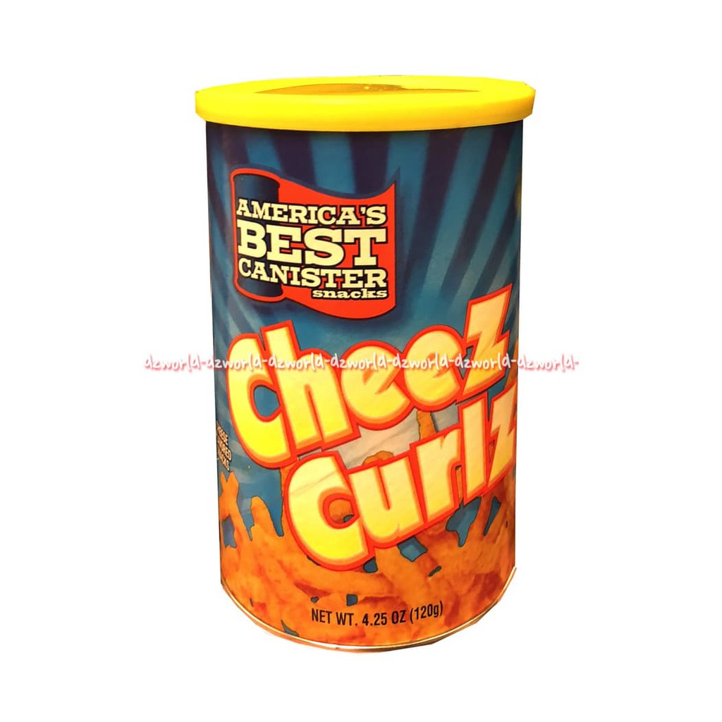 America's Best Cheez Ball Cheez Curlz snack Ciki Kaleng 120gr Snack Keju