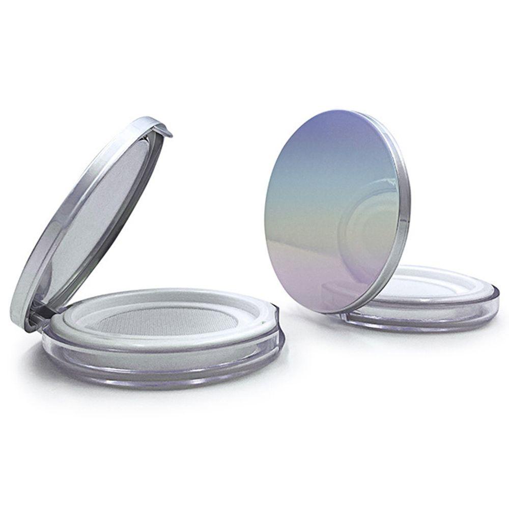 【 ELEGANT 】 Loose Powder Pot Excellent Compact Clear Powdery Cake Box Sifter Round Packing Container Mirror With Puff Travel Makeup Jar