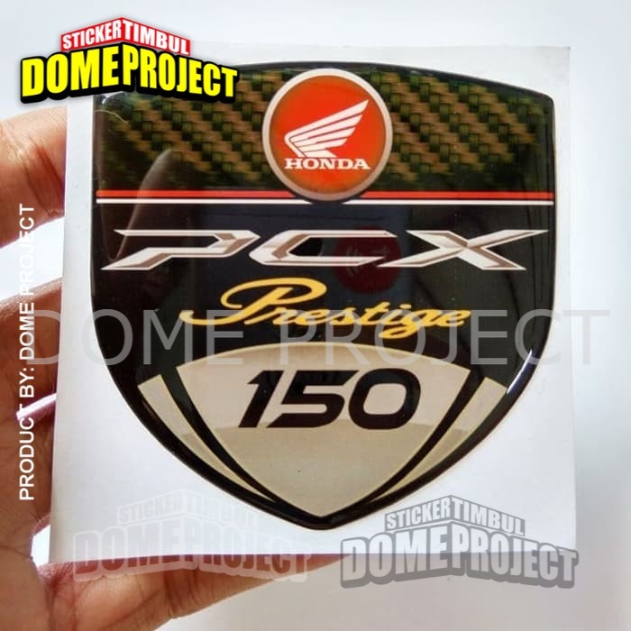 STIKER MOTOR TIMBUL EMBLEM HONDA PCX