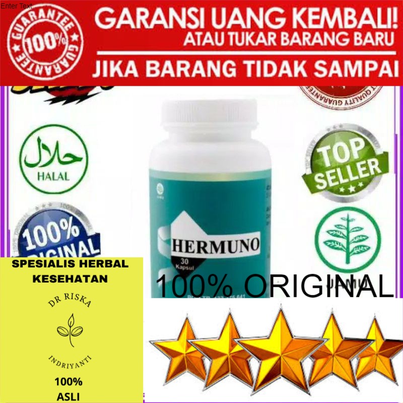 100% ASLI Hermuno intoxic asli obat parasit bpom isi 30 kapsul pembasmi parasit