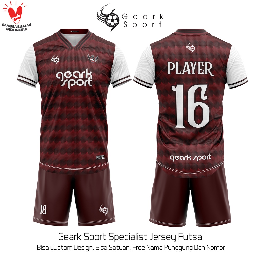 Jersey Futsal/Bola Bebas Custom Design (BISA SATUAN)