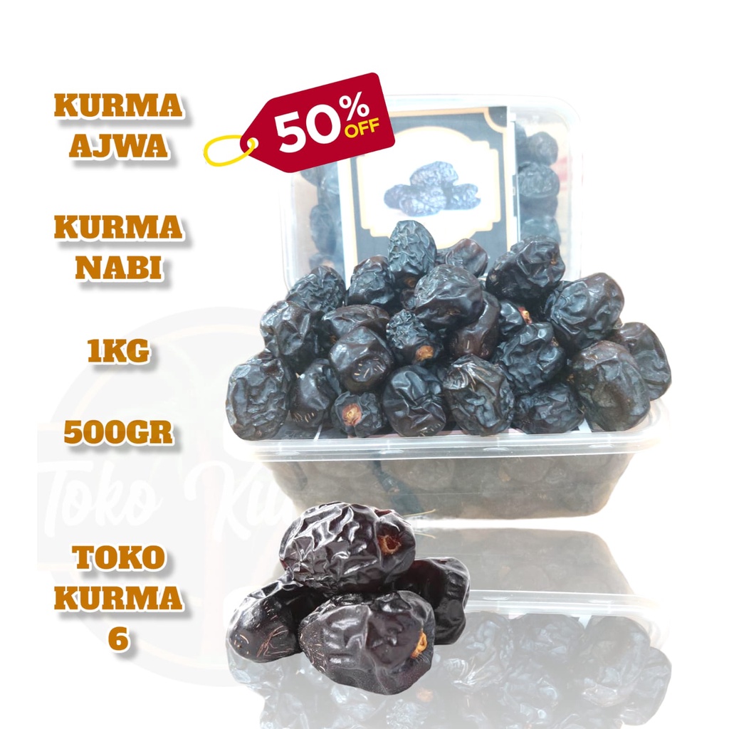 

Kurma ajwa original 1kg [kemasan BOX MIKA]]