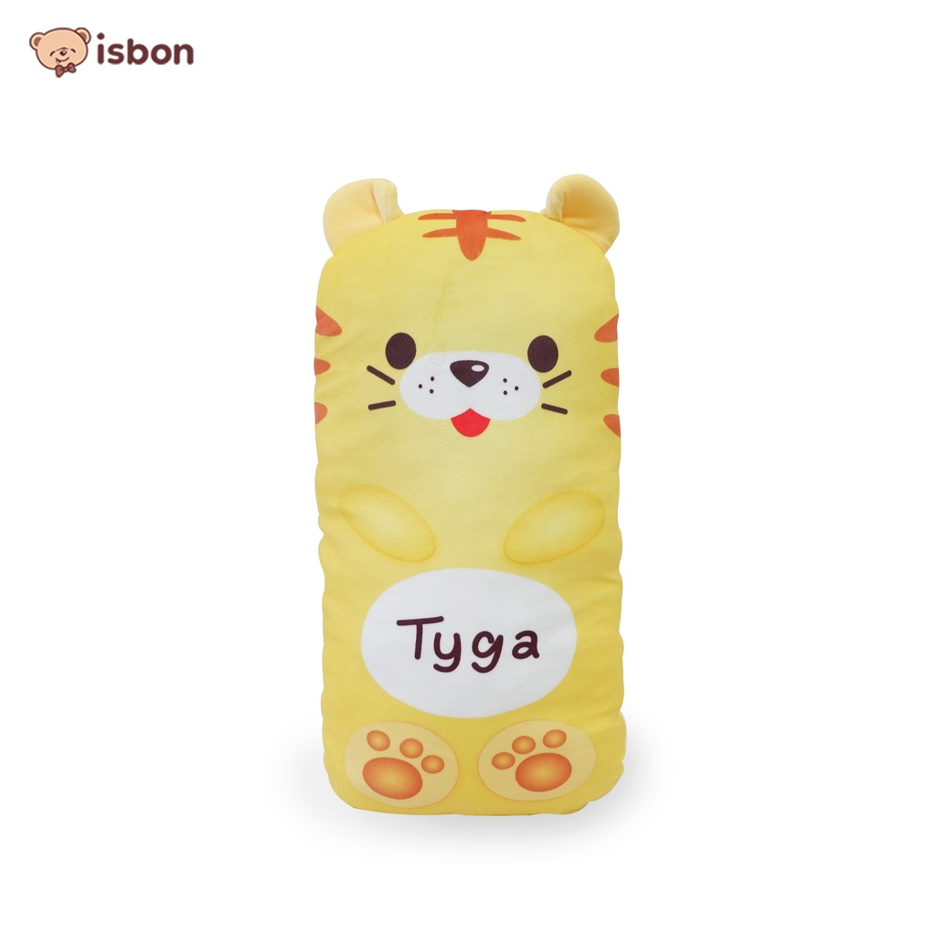 Boneka Bantal Guling Kecil Mini Bolster Karakter Tyga Lucu Warna Kuning Yellow Bahan Halus Lembut Aman Untuk Anak Istana Boneka