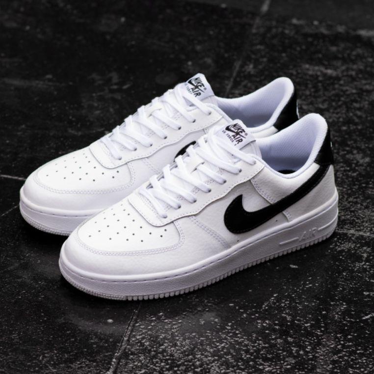 ㊞ SEPATU NIKE AIR FORCE 1 WHITE BLACK ORIGINAL ☐