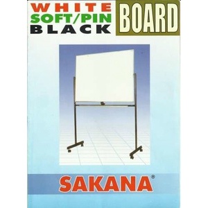 

whiteboard papan tulis sakana 120x180 CM kaki double face promo