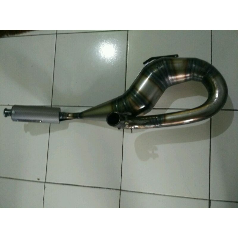 knalpot racing vespa buang kanan