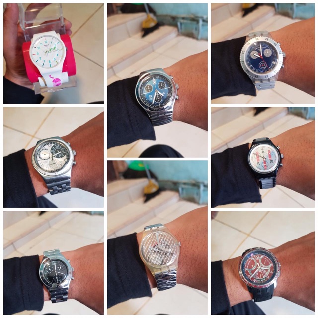 Swatch new gent, chrono, chrpno diaphane, irony chrono, retro