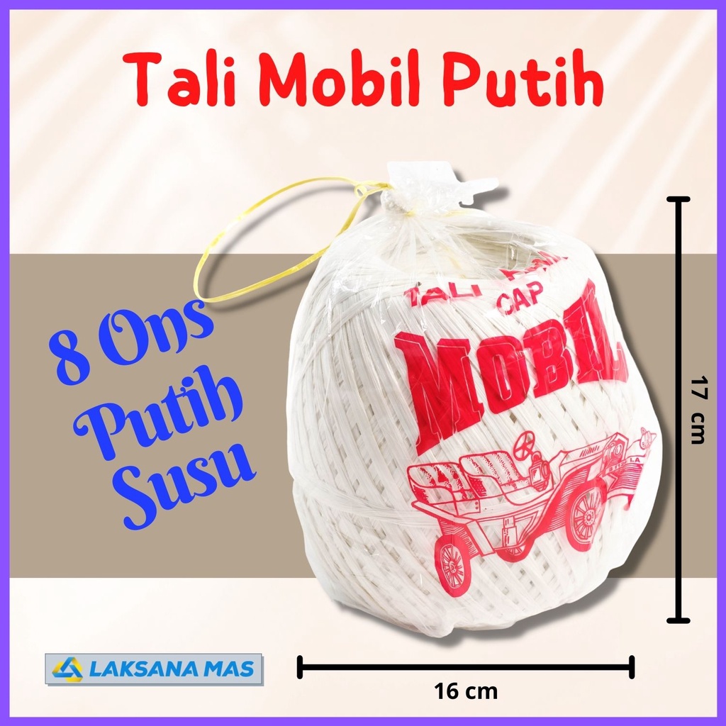 

Tali Rafia Plastik Laksanamas Merek Mobil Warna Putih di Jakarta/Tangerang/Depok/Bekasi