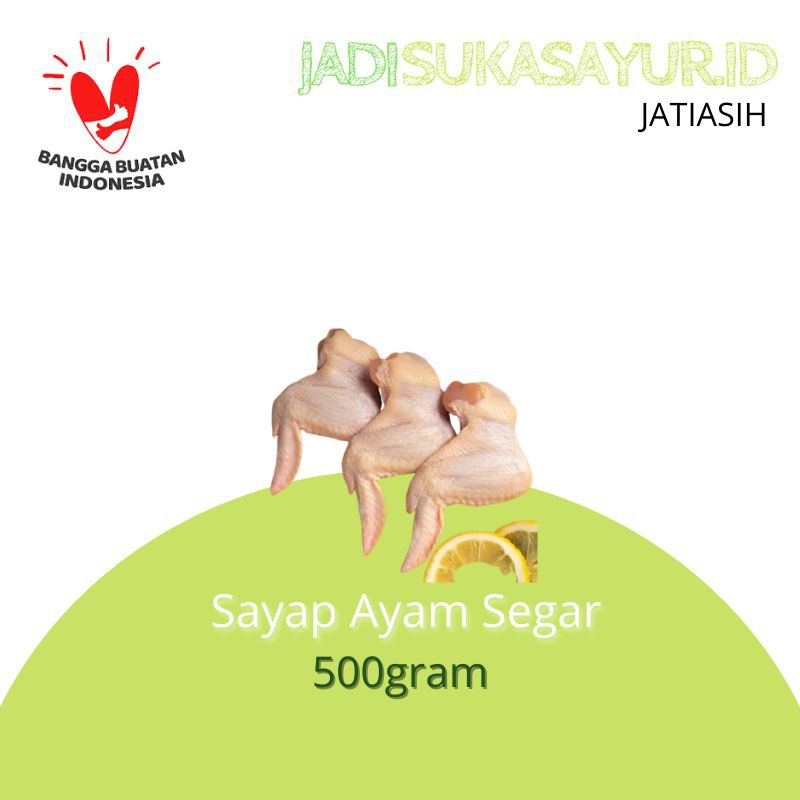 

Sayap Ayam Segar / Chicken Wings 500gram - Daging Ayam Segar