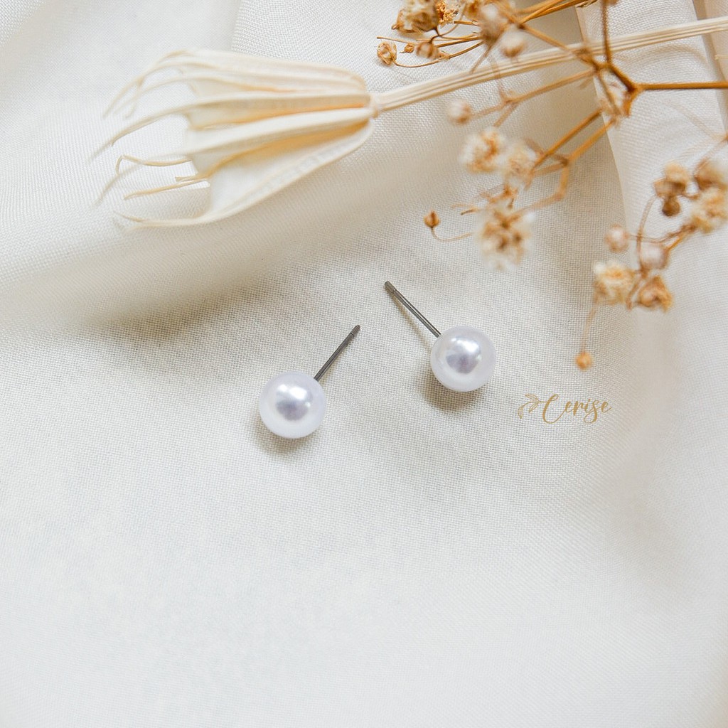 Almeta earrings | Anting tusuk korea mutiara cantik aksesoris wanita korean style trendy stylish