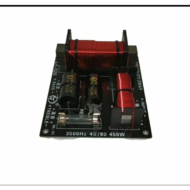 kit modul crossover speaker pasif 2 way watt besar