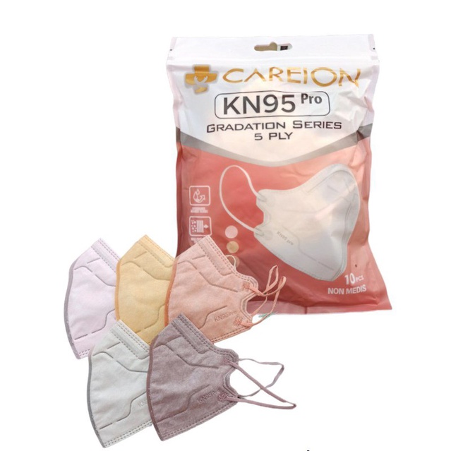 Jual CAREION MASKER KN95 PRO WARNA SACHET ISI 50PCS / MASKER KN95