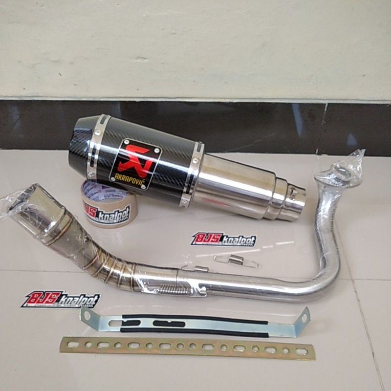 Knalpot akrapovic Nmax Aerox 155 Vario Beat street Scoopy new Xride mio soul Adv pcx Genio-Carbon - pcx 150