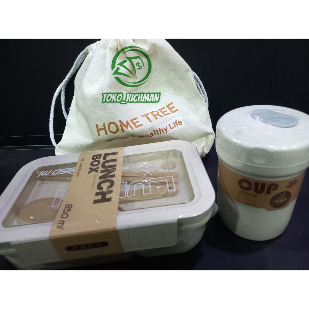 KOTAK MAKAN LUCH BOX SEKAT KOTAK BEKAL MAKAN SET