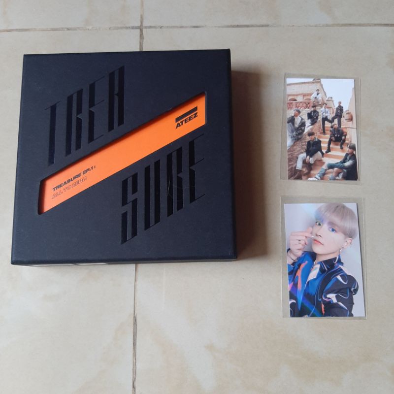 ateez album only all to zero hongjoong pc pob makestar holo 1.0 fever part 2