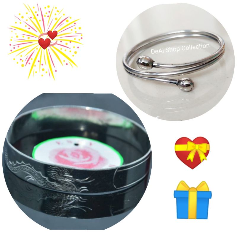 Gelang monel ukir naga/Mondial