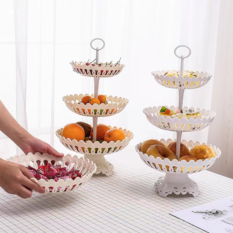 Cupcake Stand/FruitDessert Table/Rak Makan Kue Buah Cake Plate Stand Display/Pastry Plate