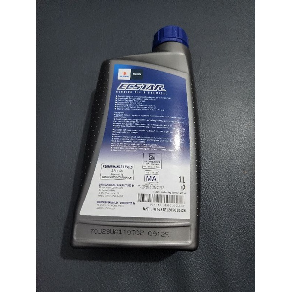 Oli Mesin Motor SGO Ecstar 4T 4 Tak Suzuki Geunine Oil 20W-50 1 Liter 1L