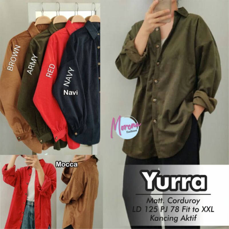 KEMEJA JUMBO CORDORAY // YURRA BY MORENA