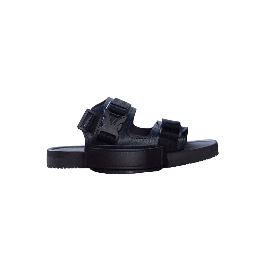 sandal pria kasual volkerfootwear sandal gunung cutter full black series