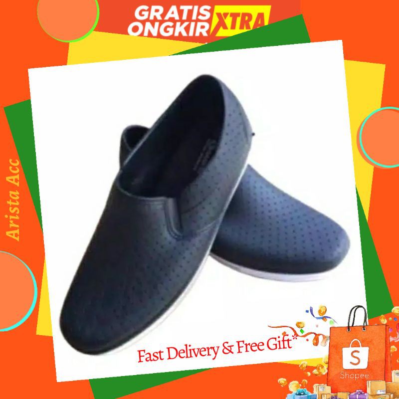 SANKYO SAF 1115 BLACK SEPATU KARET MURAH PANTOFEL TAHAN AIR