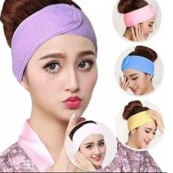 BANDANA FACIAL MASKER HEADBAND BANDO KEPALA FACIAL MANDI MAKEUP KAIN HANDUK PELINDUNG RAMBUT LEMBUT