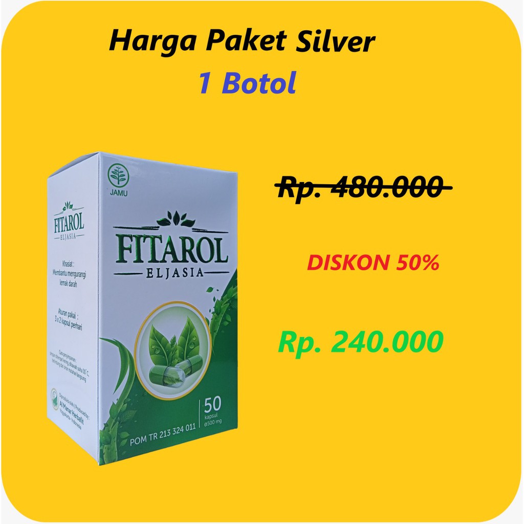Obat Kolesterol Herbal Fitarol Eljasia