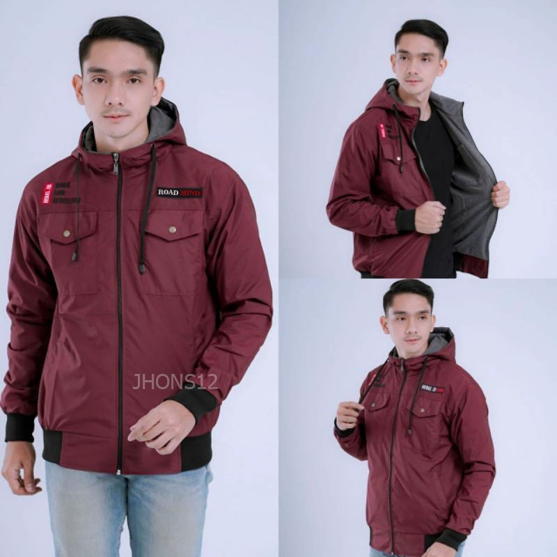 JAKET PARASUT PREMIUM JAKET DISTRO PRIA WANITA ROAD MIND JAKET MOTOR JAKET HOODIE JAKET PARASIT