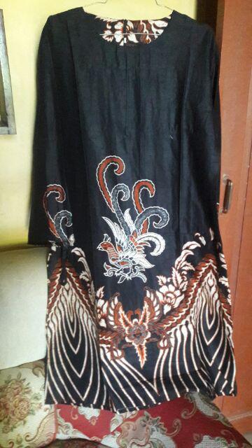 Batik Couple Keluarga Gamis Busui Motif Prasasti Batik Keluarga Seragam