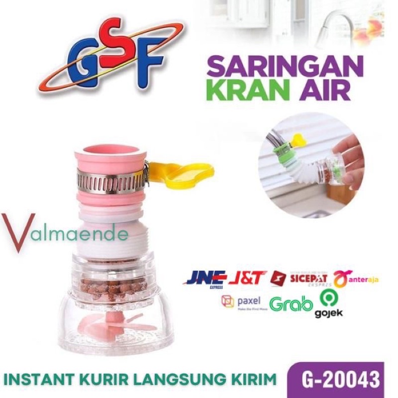 Saringan Kran Air Kamar Mandi Filter Air Kran Flexible GSF 20043 Splash Penyaring Air Kran Sambungan Kran Air