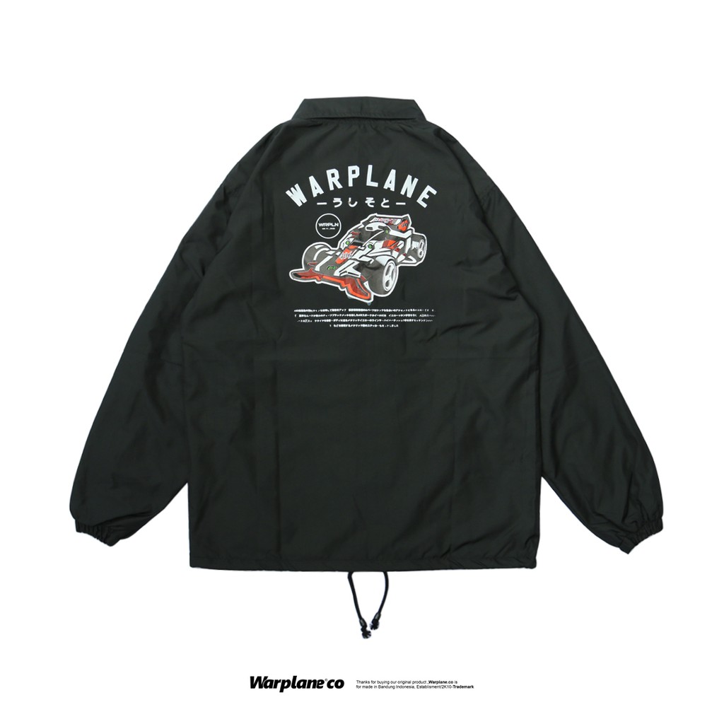 Warplane Coach Jacket / jaket Coach Black TMY / Wrpln jaket Pria/ Dewasa
