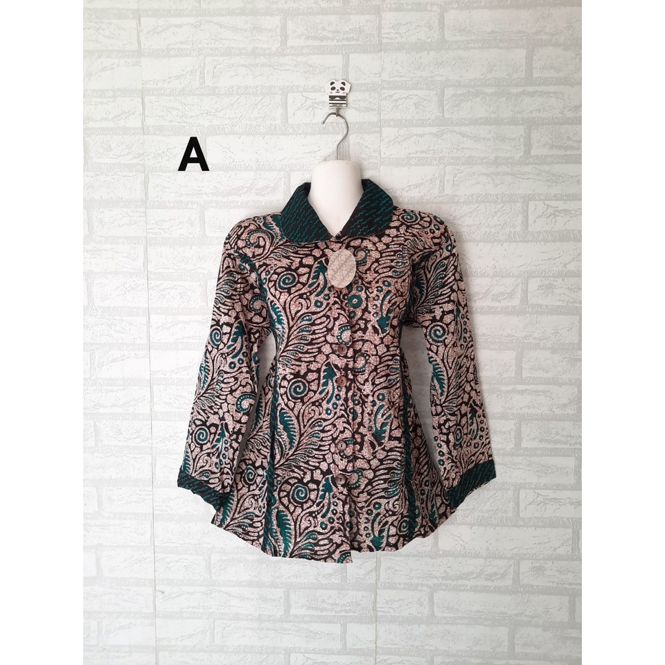 blouse batik kerja lengan panjang