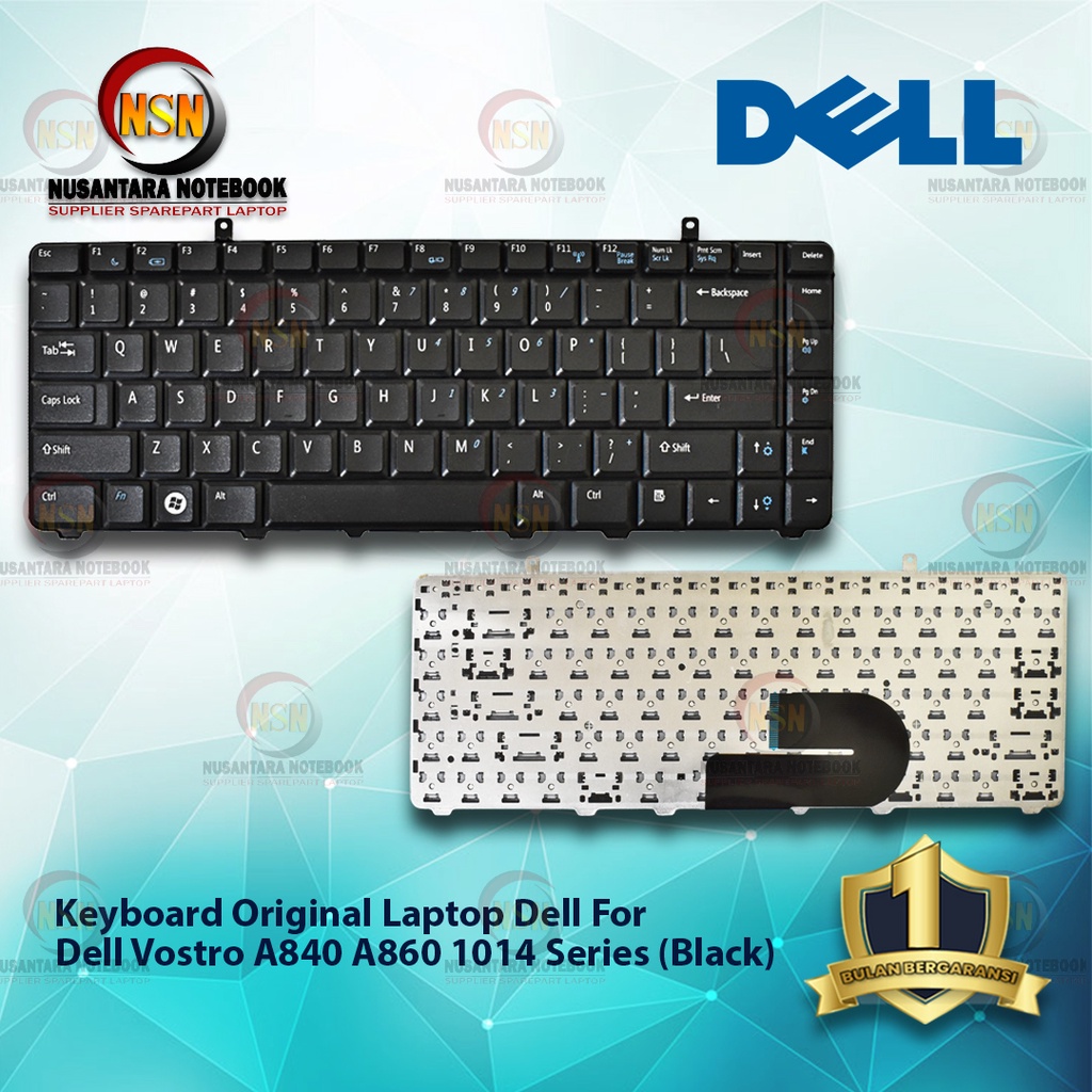 Keyboard Original Laptop Dell Vostro A840 A860 1014 Series Black