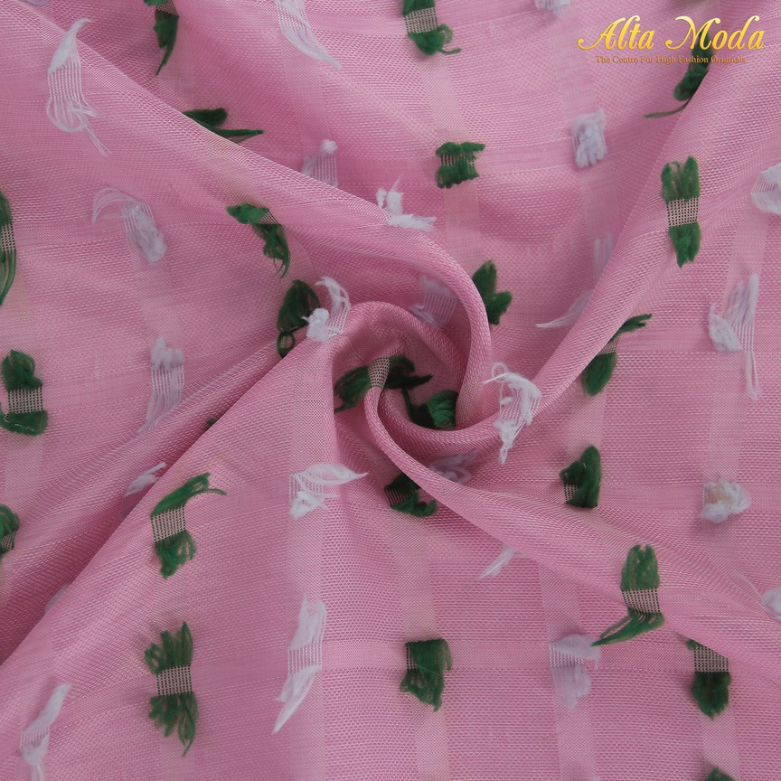 

Alta Moda Kain Linen Rubiah Uragiri Pink Motif Putih Hijau (1.25M)